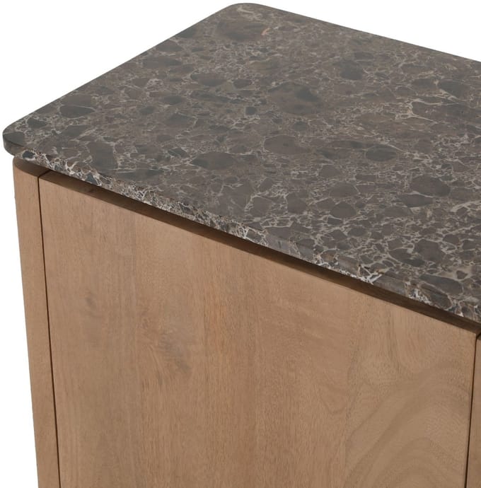 StarFurn Bovenblad Dressoir Dallas Bruin Marmer 165cm
