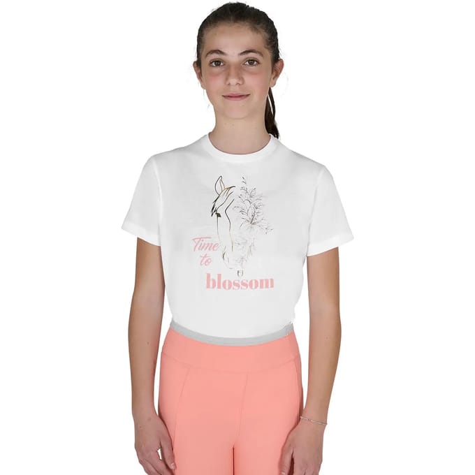 Katoenen meisjes-T-shirt Equestro Time To Blossom