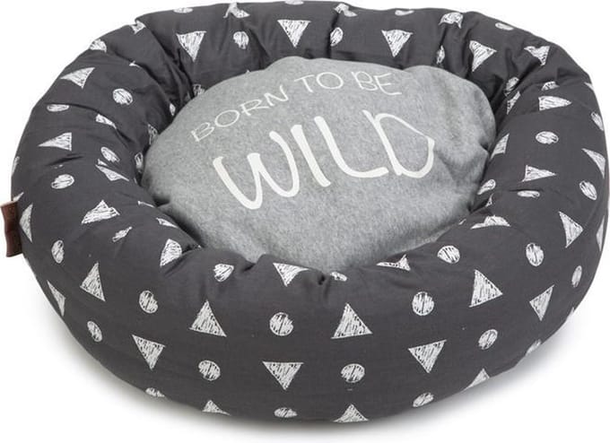Beeztees Born Wild - Hondenmand - Grijs - 60x60x15 cm