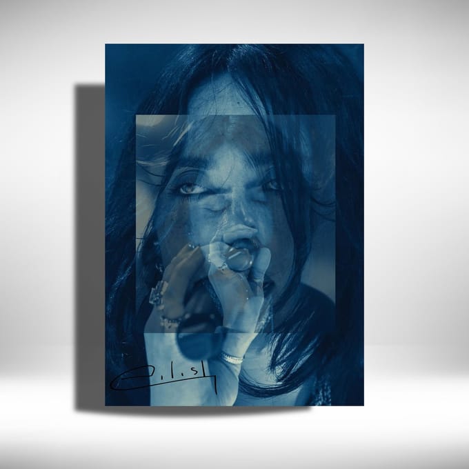 Billie Eilish - Metalen Poster - Hit Me Hard And Soft - 2025 - 30x40cm