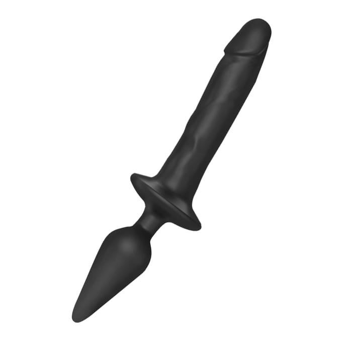 Strap-On-Me - Switch Plug-In - Dildo & Buttplug - Zwart - Maat L