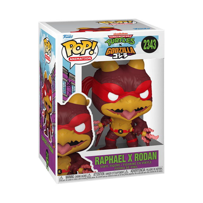 Funko Godzilla x Turtles POP! Animation Vinyl Figure Raphael X Rodan 9 cm POP! Figuur