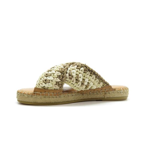 Dames Slippers Dwrs Casablanca White/taupe Wit - Maat 41