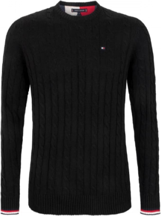 Tommy Hilfiger | Heren | Cable knit Jumper | Black | M