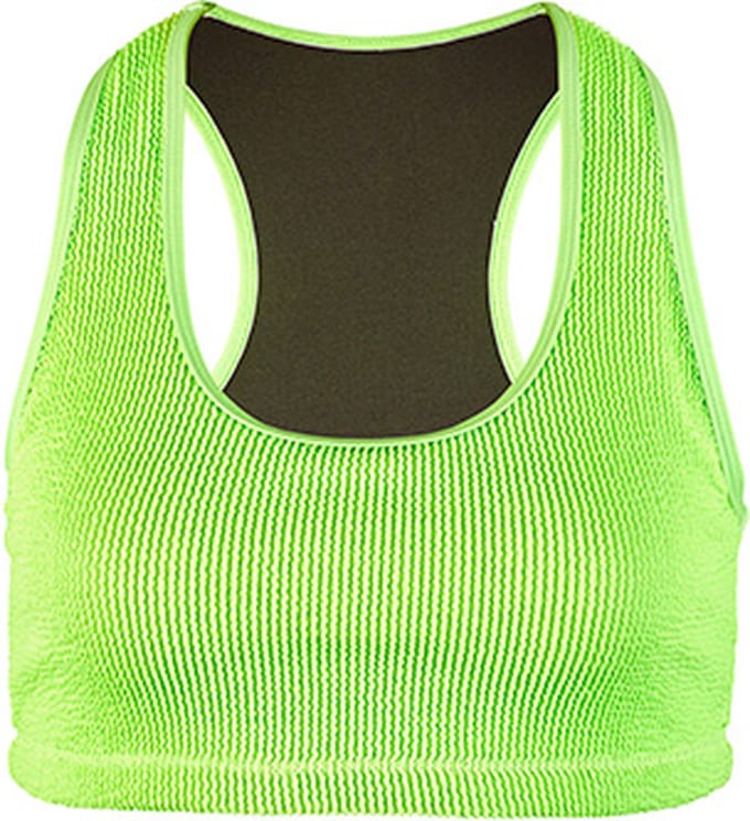BECO crinkle bikini topje - neon groen - maat 40