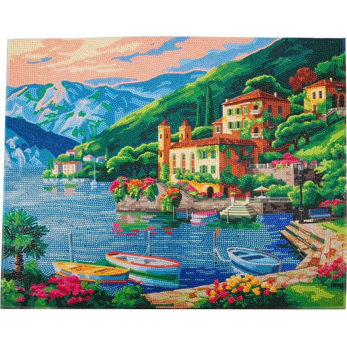 Diamond Painting "Crystal Art Kit", 40 x 50 cm - Gardasee