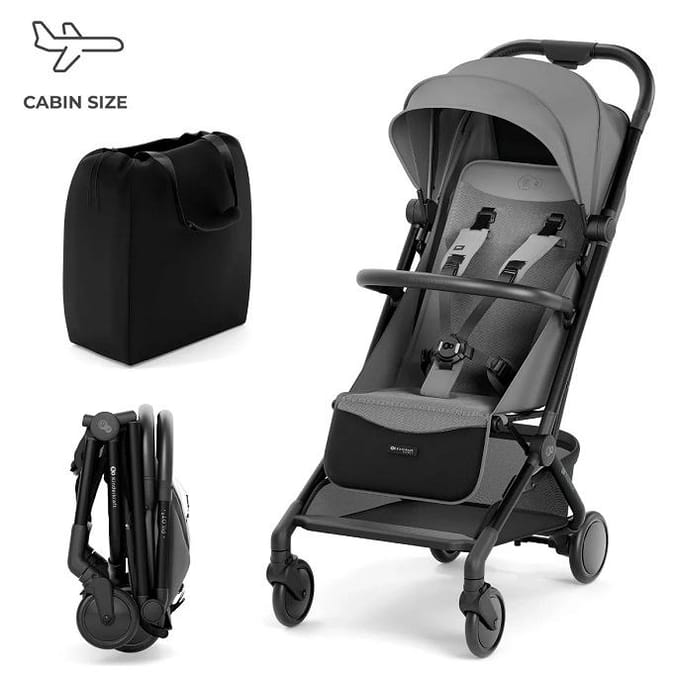 Kinderkraft PILOT 2 - Buggy - Handbagageformaat - Tot 22kg - Compact Inklapbaar - Grijs