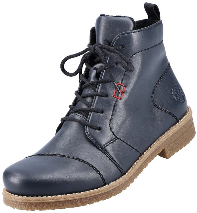 Rieker dames enkellaars blauw