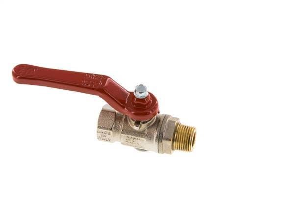 Buiten x Binnendraad R/Rp 3/8 inch 2-Weg Messing Kogelkraan - BL2BN-M-MF-038