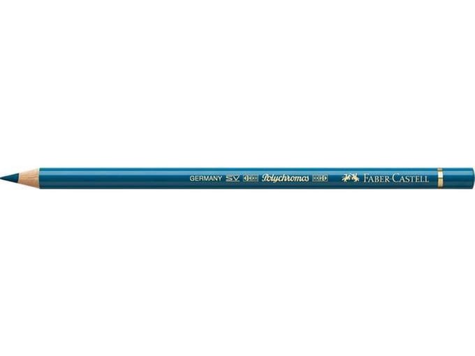 Kleurpotlood Faber Castell Polychromos 155 fluorturquoise doos met 6 stuks