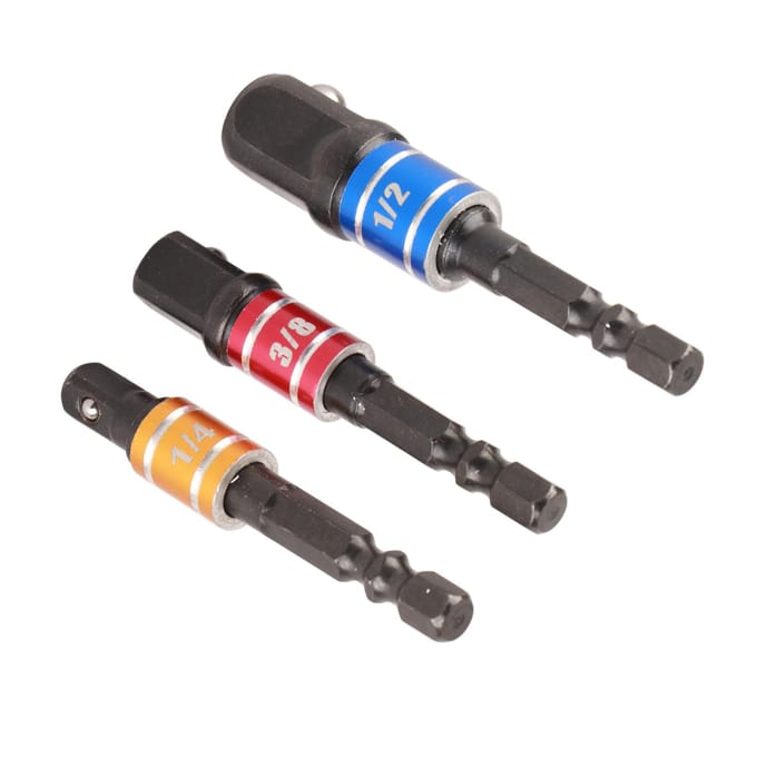 6-delige Socket Adapter Set Zeskantige Schacht Bit Socket Moersleutel Adapter Verlengset Luchtschroevendraaier Vermogen