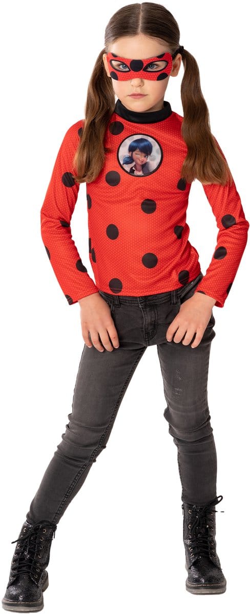Miraculous Ladybug Set Kinderkostuum - Rubies - Maat One Size
