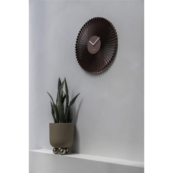 Karlsson wandklok cascara rode oker- Ø50cm