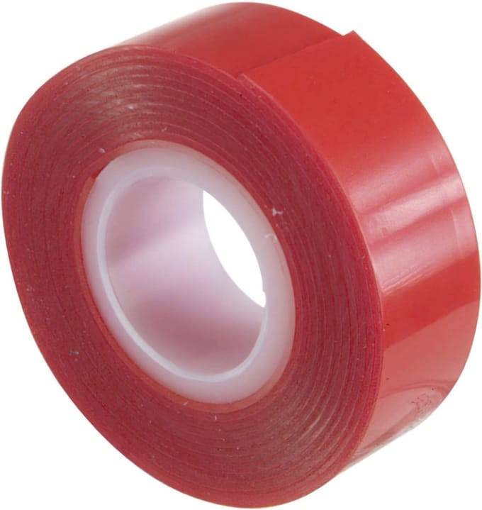 Dubbelzijdige elastische tape, transparant, 1.5 m x 19 mm