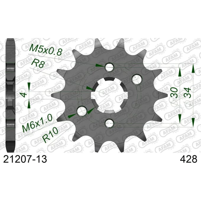 Tandwiel Afam 428 13 dents