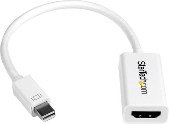 StarTech Mini DisplayPort naar HDMI Actieve Adapter - 4K 30Hz - 0,1 meter - Wit