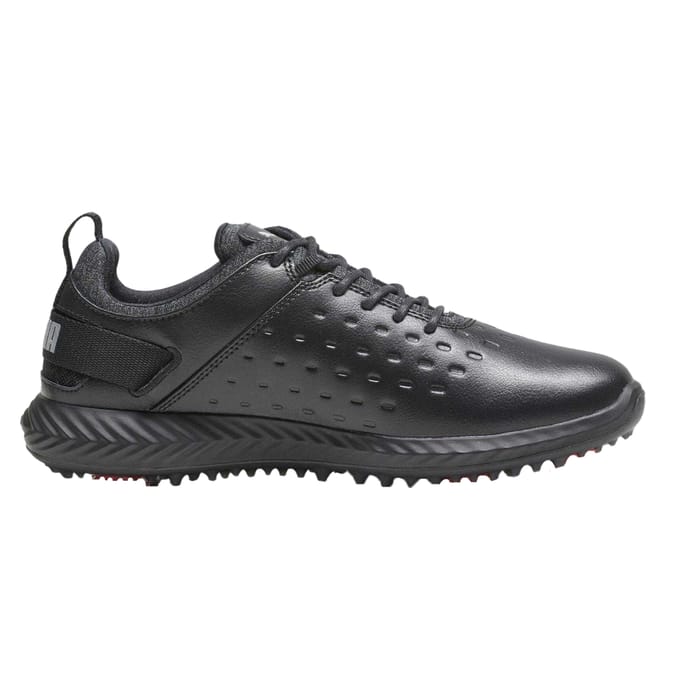 Puma Dames Blaze Pro Ignite Gestructureerde Leren Spikeless Golfschoenen (Zwart)