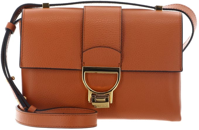 COCCINELLE Leren schoudertas Arlettis Handbag Crab Lichtbruin