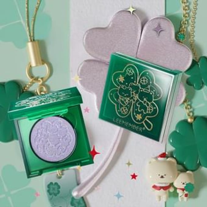 LEEMEMBER - Single Color Eyeshadow Lucky Clover Edition - 4 Colors #G10 Candle Wine - 1.7g