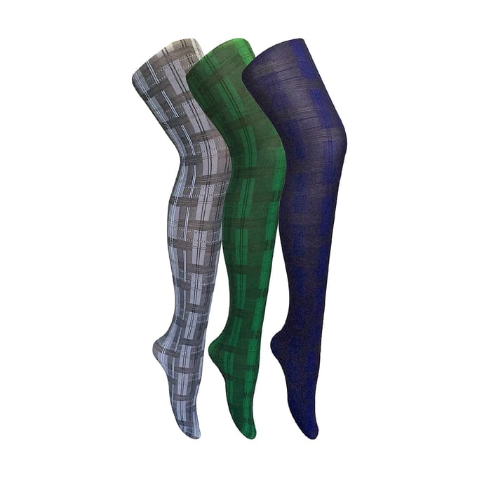 3 Pair Multipack Dames 80 Denier Panty's | Zachte Geprinte Panty's