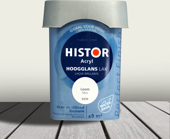 Histor Perfect Finish Lak Acryl Hoogglans 0,75 liter - Loom