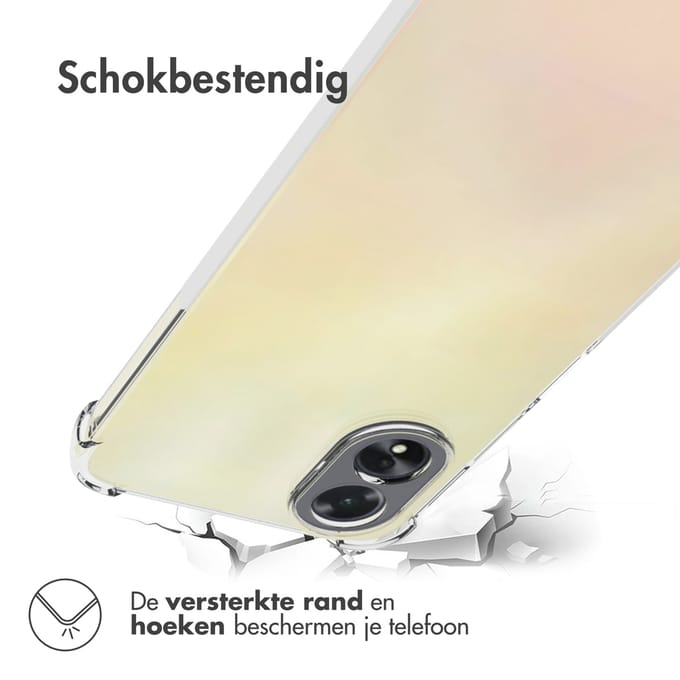 imoshion Hoesje - Geschikt voor Oppo A18 / Oppo A38 - Shockproof Case - Transparant
