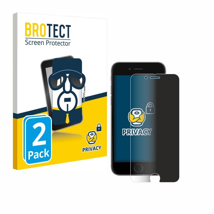 BROTECT - privacy screenprotector voor Apple iPhone 6S - Folie Beschermfolie Blauwlichtfilter 2 Stuks