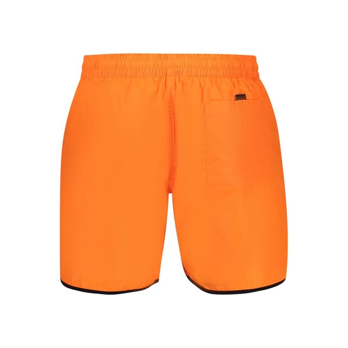 Noorwegen 1963 Oranje Polyamide Heren Zwem Boxershort