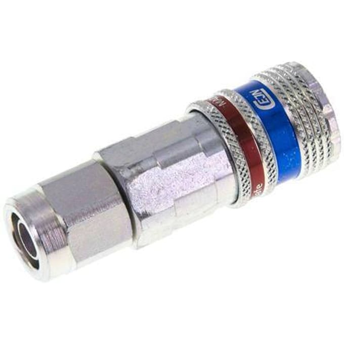 Staal/Messing DN 7.6 (7.2 Euro) Safety Luchtkoppeling Snelkoppeling 8x12 mm (streamline) Push-On - CLS7-S-SB-SE-C-8
