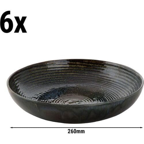 GGM Gastro (6 Stück) METALLIC - Bowl / Tiefer Teller - Ø 260mm - Grün