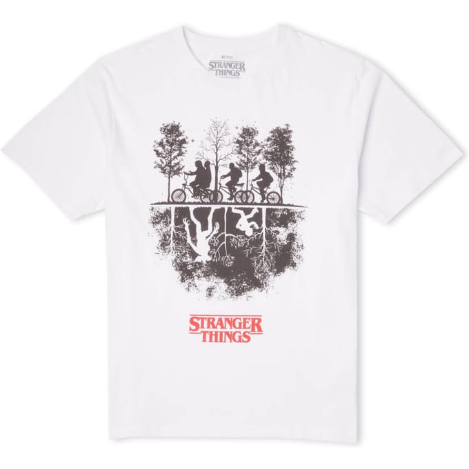 Stranger Things Upside Down Men's T-Shirt - White - S