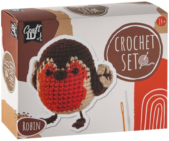 Creative Craft Group haakpakket roodborstje knutselset voor volwassenen.