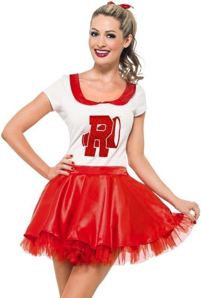 Sandy Cheerleader Kostuum | maat S (36-38)