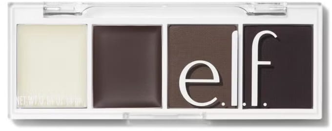 e.l.f. Bite-Size Brow Palette - Wenkbrauwpoeder & Wax - Black - 4 g