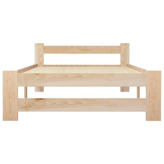 vidaXL - Bedframe - massief - grenenhout - 90x200 - cm