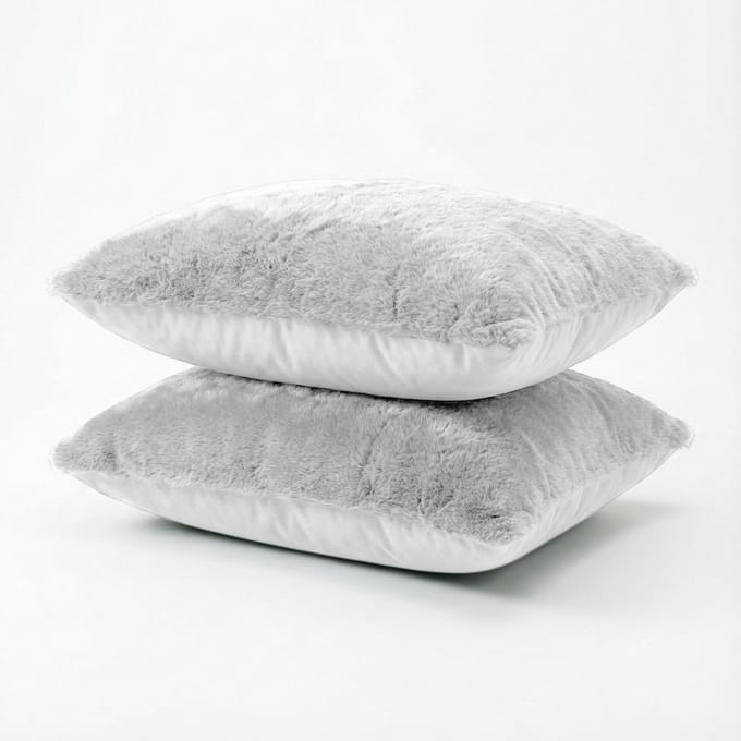 HappyBed Kussenslopen Cream White 60x70 cm - Kussensloop set 2 stuks - 100% Microvezel - Ultieme slaapcomfort