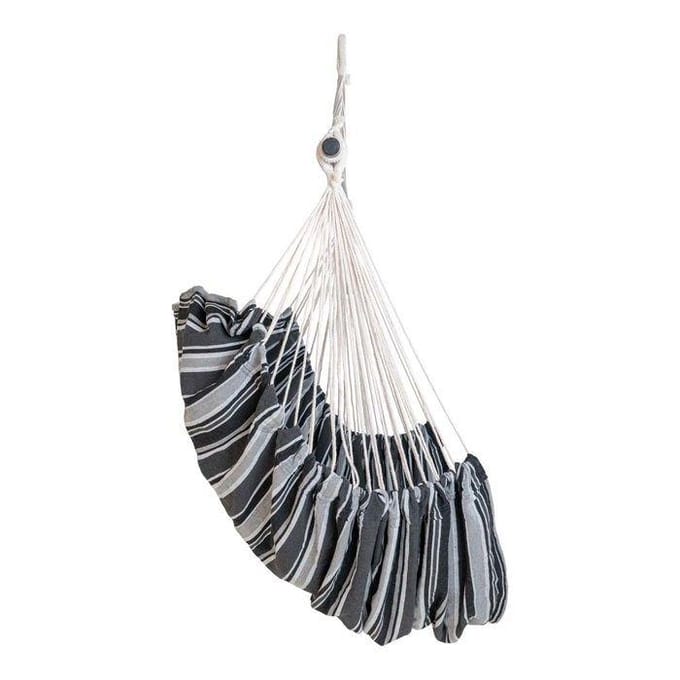 house nordic lamia hangmat stoel - zwart, grijs & wit