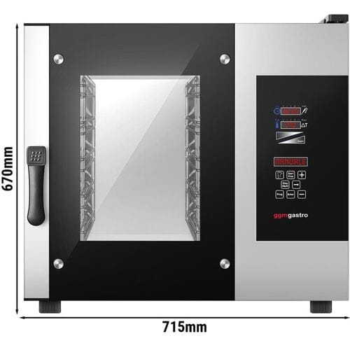 GGM Gastro Kombidämpfer - Digital - 5x GN 1/1 - inkl. Waschsystem & Temperaturfühler