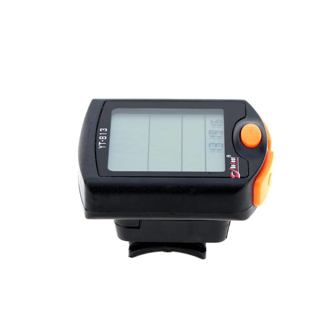 Draadloze fietsen Fietscomputer Kilometerteller Snelheidsmeter LCD-achtergrondverlichting zwart