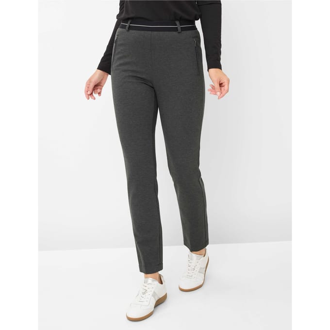 Raphaela by Brax Dames Sweatpants  Style LILLYTH ANTHRA Donkergrijs Antraciet, donkergrijs - antraciet, maat 40K