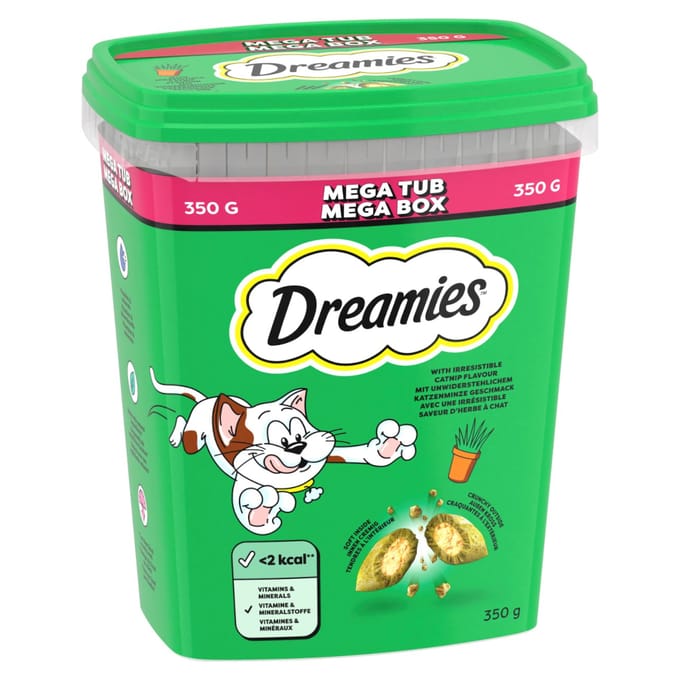 350g Kattenkruid Megatub Dreamies Kattensnacks