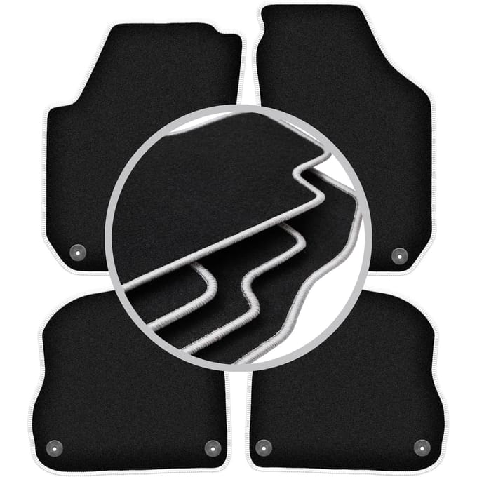 CARLUX-SILVER automatten voor: Skoda Fabia II hatchback, stationwagen (2007-2014)