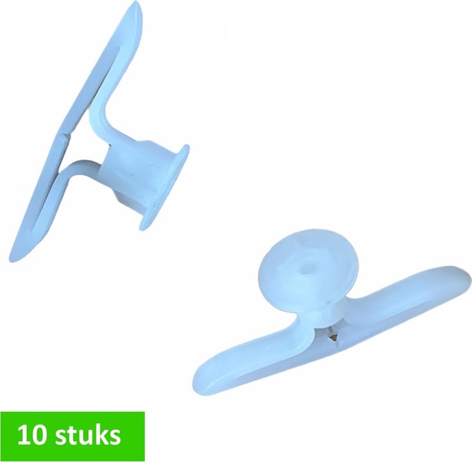 TQ4U hollewandplug - wit nylon - tot 12 mm plaat - 10 STUKS