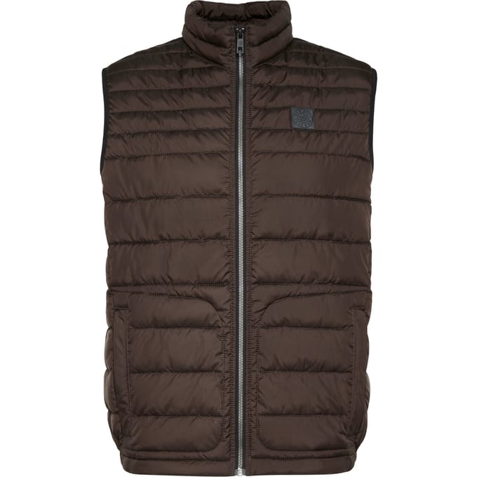 Bugatti Herren Gewatteerd vest van lichtgewicht nylon