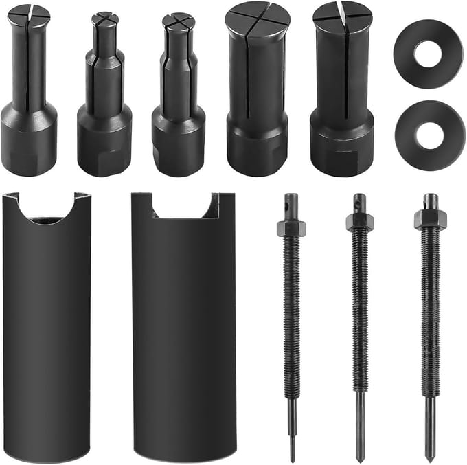 Binnenlagertrekkerset – 12 delige set voor diverse lagermaten (9-23 mm)