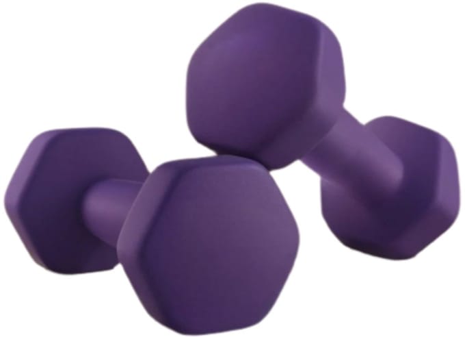 2 Dumbbell Set - Vrije gewichten - Home Gym Apparatuur - Space Saving - Vinyl Coated Cast Iron