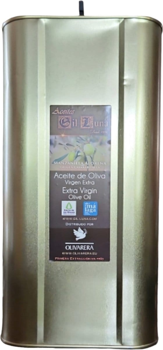Olivarera - Spaanse Extra Vierge Olijfolie - Manzanilla Aloreña- 5L Blik