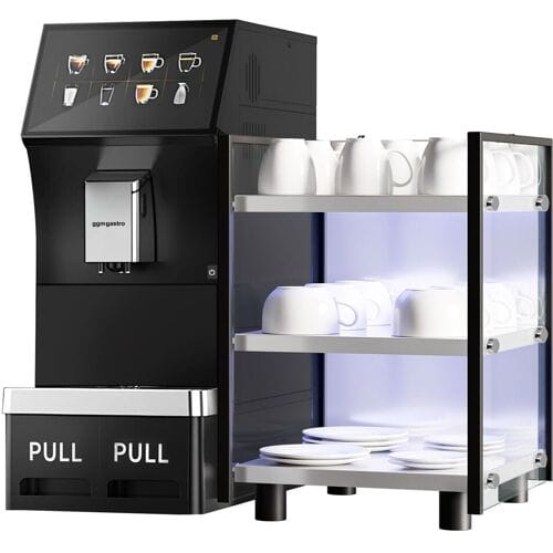 GGM Gastro Kaffeevollautomat - 16 Programme - 10 Zoll Touchscreen - inkl. Tassenwärmer