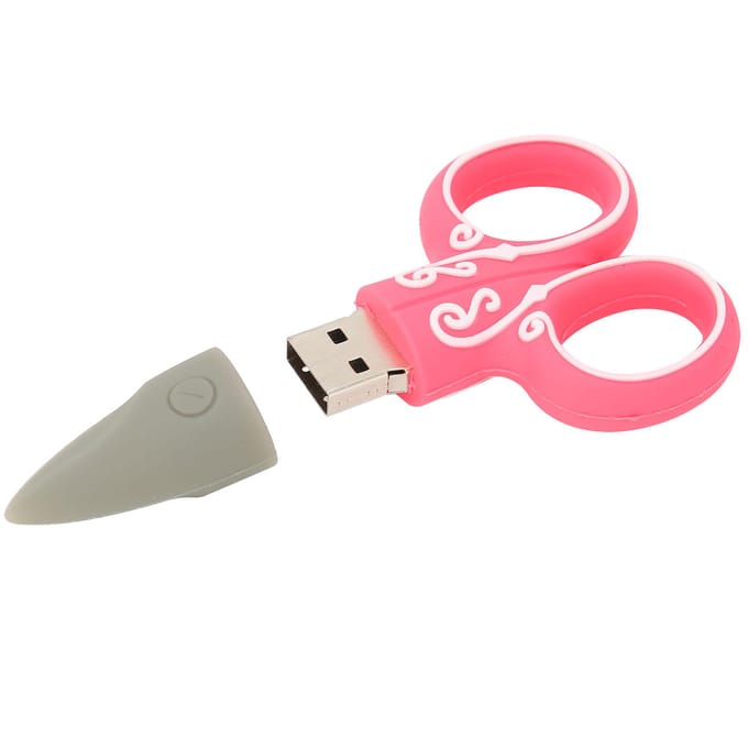 Clé USB Dessin Animé Ciseaux Rouges Modèle Tailleur Stockage en Gros Clé USB Clé Mémoire 64 Go gray