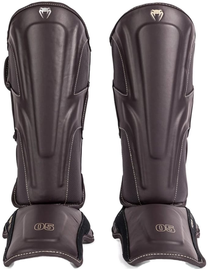 Venum Impact Evo Kickboks Scheenbeschermers Chocolate - M